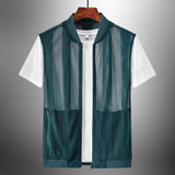Freddie - Herren-Mesh-Weste – Blau
