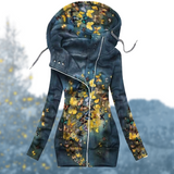 Cecelia - Pullover Winterfrau – Blau/Gelb