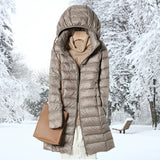 Henriette – Ultraleichte Daunen Herbst Jacke – Champagner