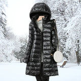 Henriette – Ultraleichte Daunen Herbst Jacke – Schwarz