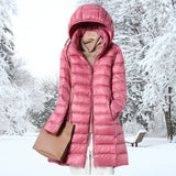 Henriette – Ultraleichte Daunen Herbst Jacke – Rosa