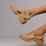 Bequeme Plateau Sandalen für Damen – Beige