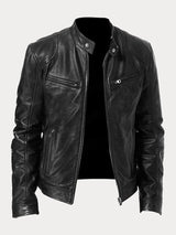 Rob | Stilvolle Lederjacke für lässige Looks – Schwarz