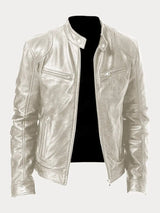 Rob | Stilvolle Lederjacke für lässige Looks – Beige