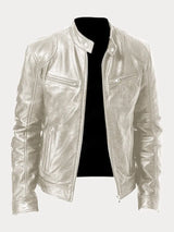 Lässige Jacke für Männer – Silber