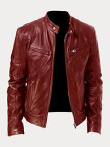 Zarek – Stilvolle Freizeitjacke – Dunkelrot