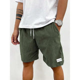 Geo | Bequeme Shorts – Grün