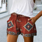 Chill-Chic - Leichte entspannte Shorts – Rot