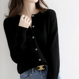 Klassischer Cardigan für Damen | Perfekt für alle Jahreszeiten – Schwarz