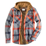 Valdas - Langärmelige Kapuzen Jacke – Orange