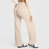 Neria | Gerade Yoga Hose – Milch-Aprikose