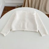 Strickjacke mit Taschen -DORI – Weiß