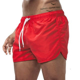 Branek - Schnelltrocknende Badeshorts – Rot