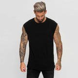 Kryven™- Tanktop aus Premium-Strick mit Muscle-Fit-Schnitt – Schwarz