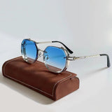 Sonnenbrille mit leichtem Rahmen für Erwachsene | Ideal für den Sommer – Blau