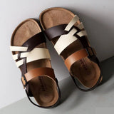Eleonora Orthopädische Sandalen Für Damen – Komfortabel, Stilvoll, Ganzjährig Tragbar, Leder, Sommer 2024 – Weißbraun