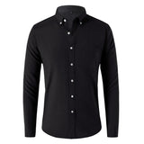 Gherasim – Elegantes Oxford-Hemd – Schwarz