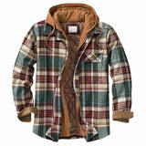 Valdas - Langärmelige Kapuzen Jacke – Khaki