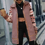 Lhotte - warmer pelzmantel – Rosa