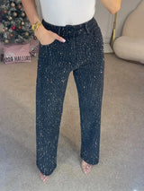 Damen-Mom-Jeans | reguläre Passform – Schwarz