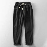 Napoleon Cotton Linen Pants – Schwarz