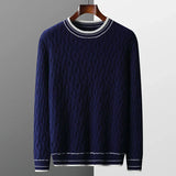 Kaschmirpullover für Männer – Marineblau