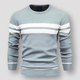 Dundeve – gemütlicher streifenpullover, stilvoll und bequem – Himmelblau