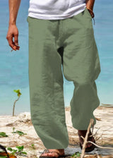 Salvatore- Bequeme Strand Hosen – Grün
