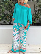 Samantha | Chic Zweiteiliges Set – Grün