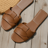 Jessie | Gepolstert Blockabsatz Schuhe – Braun