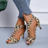 Caitlin - Orthopädische Schuhe mit Absätzen – Leopard