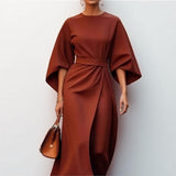 Minoli - Maxi Kleid Mit Kimonoärmeln – Rot