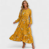 Bohemian Maxi Dress – Gelb