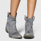 Samantha | Klassische Cowboystiefel – Grau