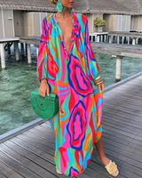 Nia | Lässiges Maxi-Kleid – Rot