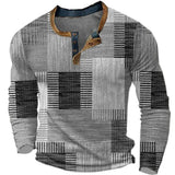 Zayden - Weiches Patchwork-Hemd – Grau