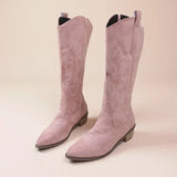 WildWest Chic | Stylische Cowboy-Stiefel für Damen – Rosa