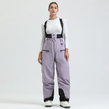 Unisex-Skihose mit Trägersystem | funktionale Winterausführung – Lila