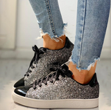 Mara - Luxuriöse Glitzerschuhe – Schwarz
