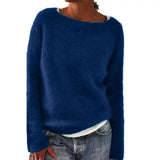 Norweger Winterpullover für Damen | Rundhals – Blau