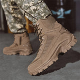 Spartacus™ Taktische Stiefel mit Wildleder-Details und rutschfester Profilsohle – Braun