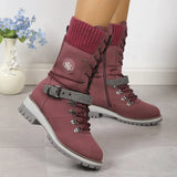 WinterHafen™ Wasserdichte Stiefel mit Weichem Fleecefutter und Rutschfester Sohle / Gemacht für die Kälte, Gedacht für Dich! – Rot