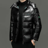 Stylische Daunen Jacke für Herren | Langarm – Schwarz