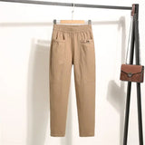 Marelise™ Hose Mit Großen Taschen und Verstellbarem Bund – Khaki