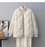 Vielseitige damenjacke für herbst und winter - modisch und warm – Beige