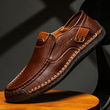 Giuseppe - Klassische Loafer Aus Leder – Dunkelbraun