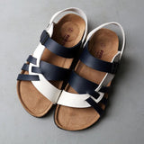 Celina™ - Sandalen – Blau-Weiß