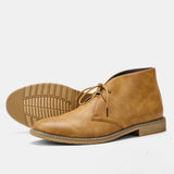 Maurice's Sterling Leder Chukka Stiefel aus Rindsleder in Mocha-Braun mit Komfort-Design – Hellbraun