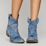 Valeria | Vintage Cowboystiefel – Blau