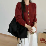 DER CELESTINE | CARDIGAN – Rot
